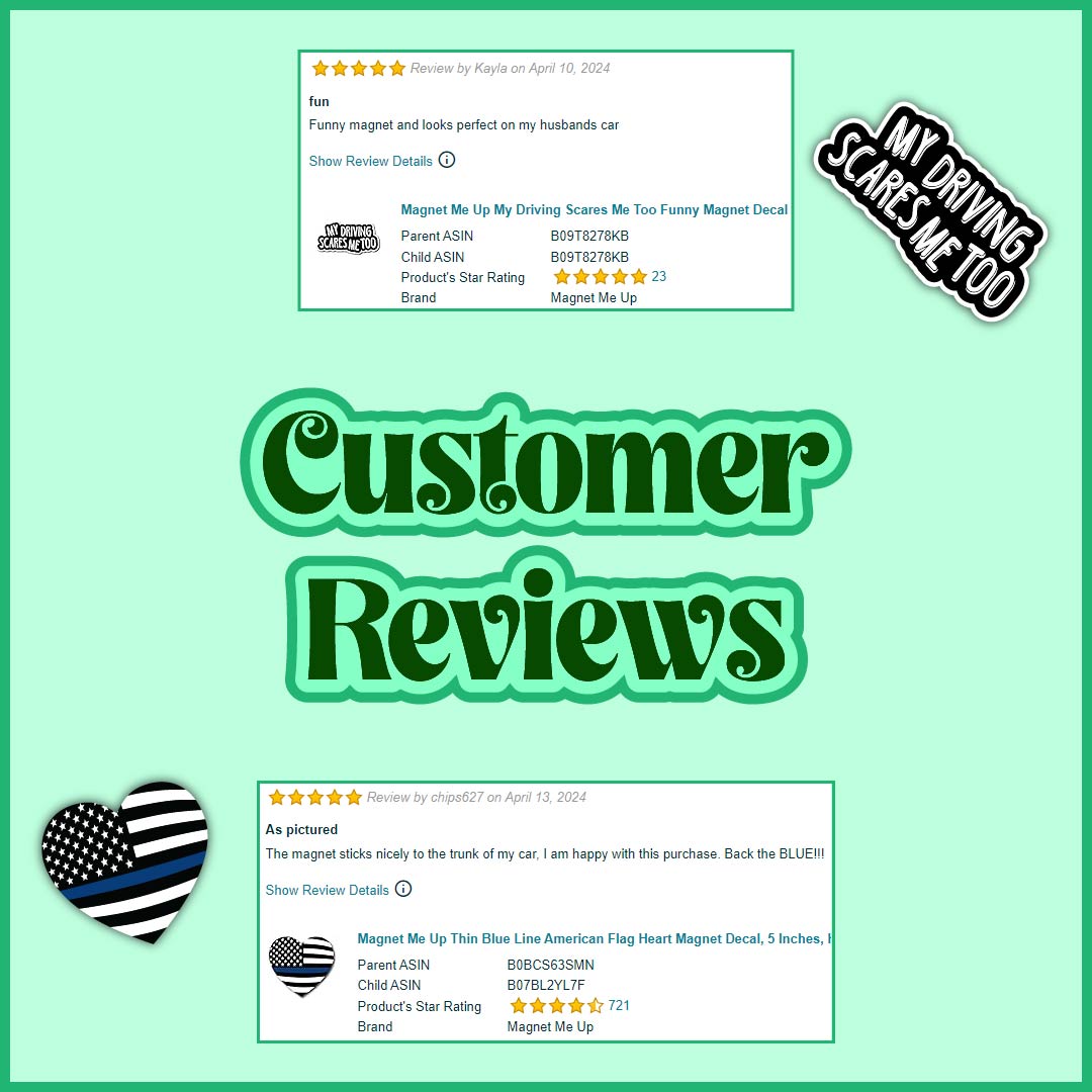 We Love Customer Reviews