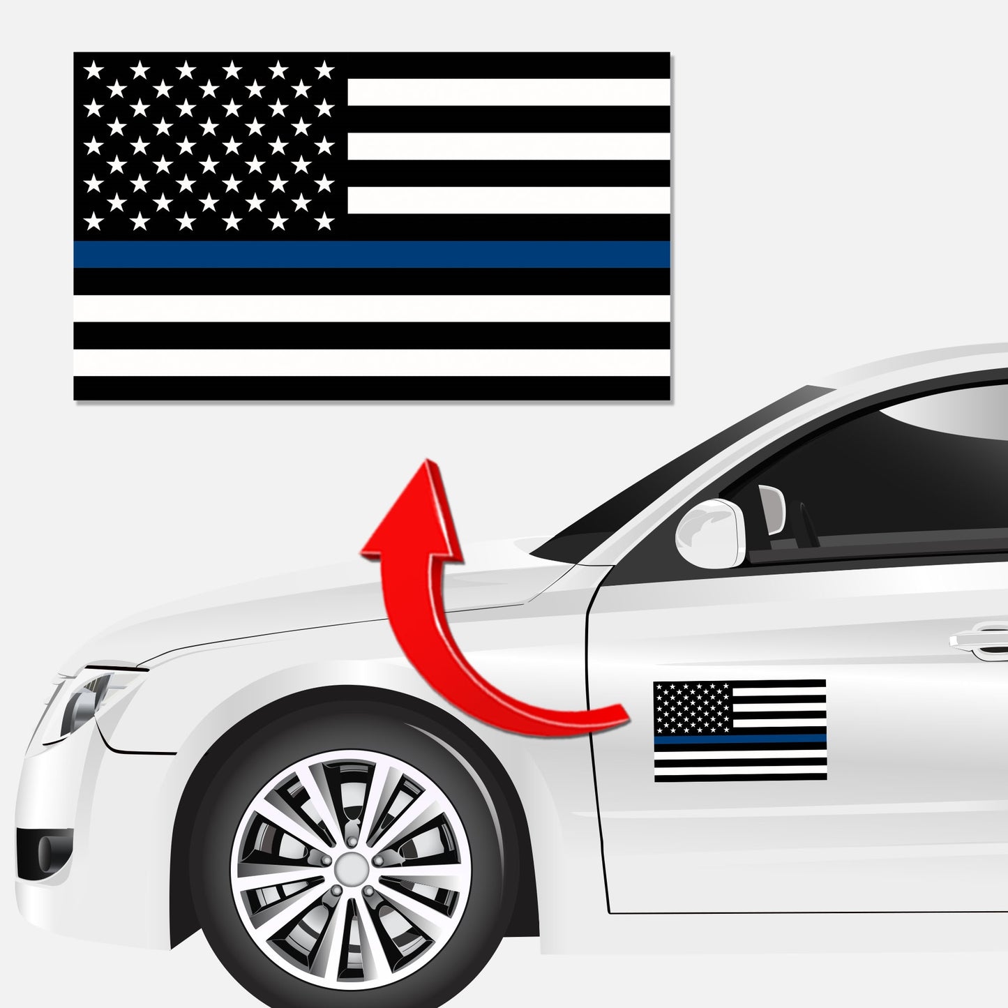 7x12 Thin Blue Line American Flag