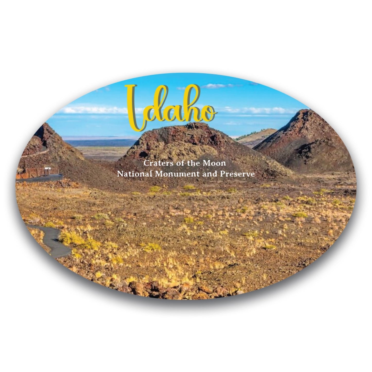 Magnet Me Up Idaho Craters of The Moon National Monument and Preserve Magnet Decal, 4x6 inch, Automotive Magnet for Car, Truck SUV, Natural Geological Wonder Landmarks, Crafted in USA