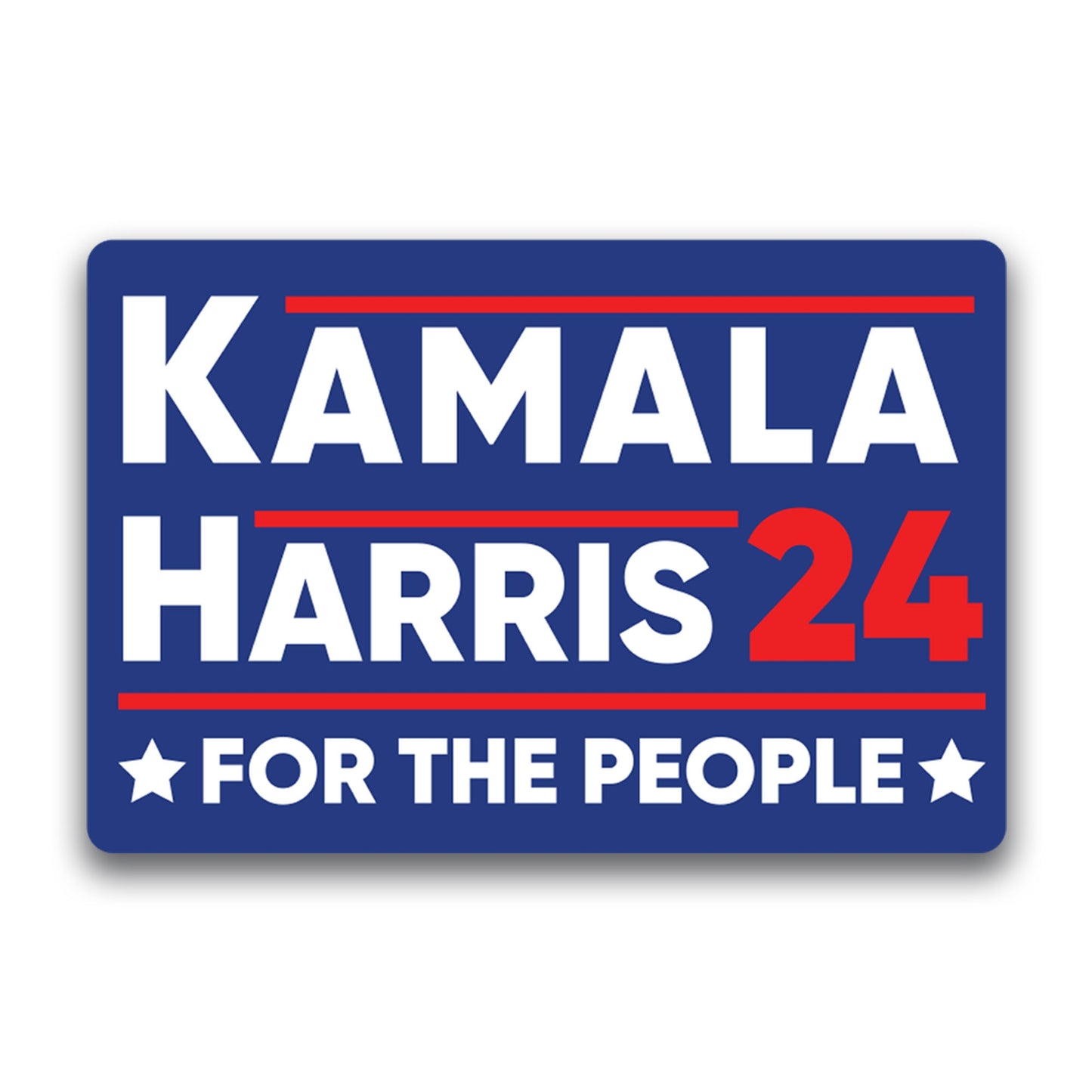 Magnet Me Up Kamala Harris 2024 Election Magnetic Decal, 4x6 Inch, for The People, Kamala Harris for President, Harris 2024, Kamala Harris Car Magnet, Bumper Magnet, Democrat, Crafted in USA