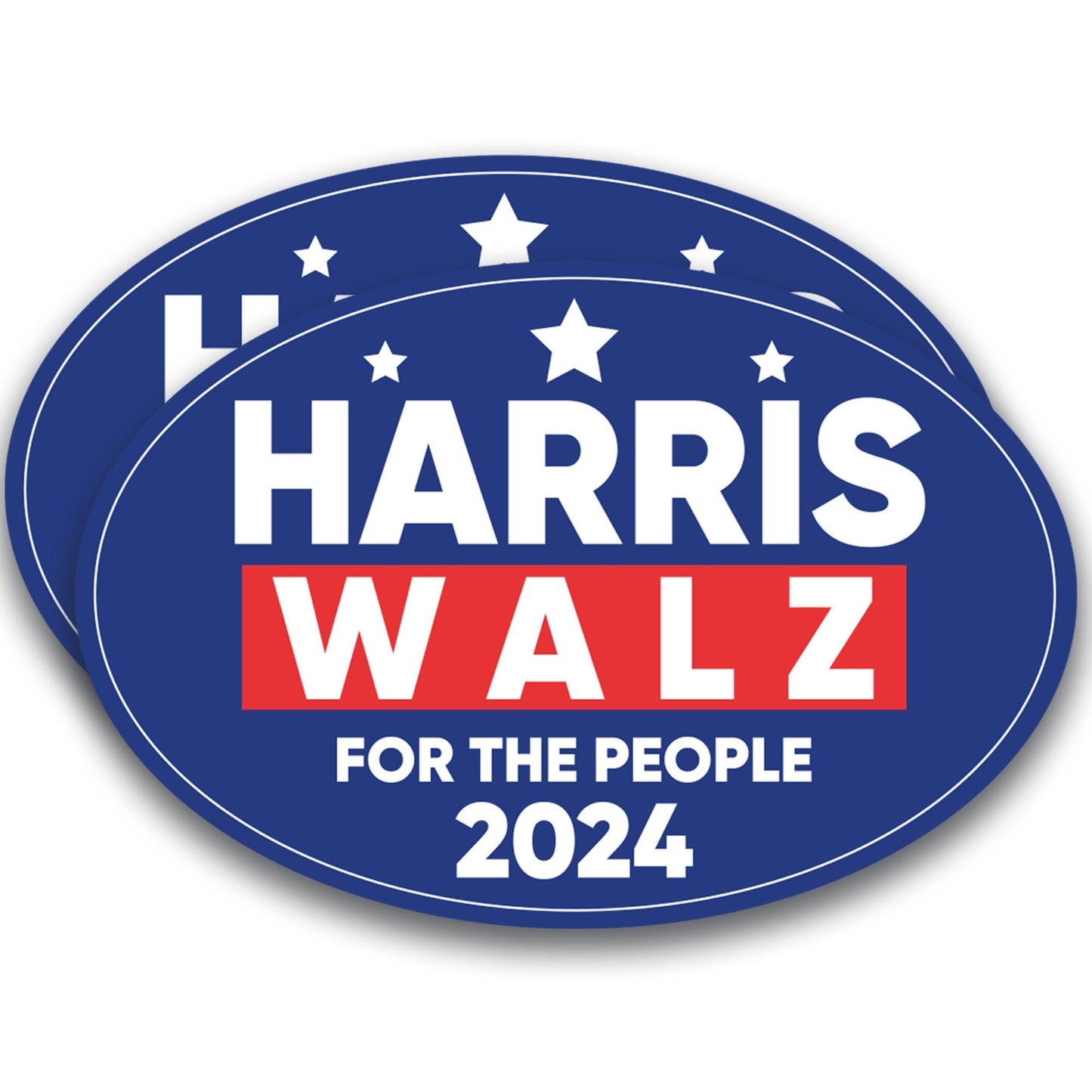 Magnet Me Up Kamala Harris Waltz 2024 Election Magnetic Decal, for The People, 4x6 Inch, 2 Pack, Harris for President, Kamala Harris Car Magnet, Democrat, Bumper Magnet