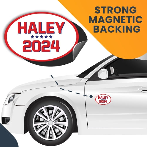 Magnet Me Up Nikki Haley 2024 Republican Party Magnet Decal, 4x6 Inch, Heavy Duty Automotive Magnet for Car Truck SUV Or Any Other Magnetic Surface