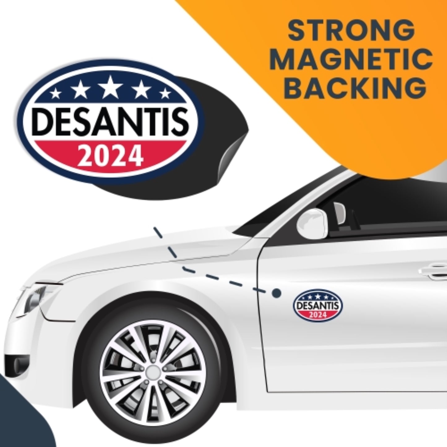 Magnet Me Up Desantis 2024 Republican Party Magnet Decal, 4x6 Inch, Heavy Duty Automotive Magnet for Car Truck SUV Or Any Other Magnetic Surface