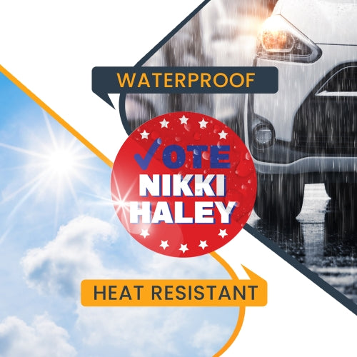 Magnet Me Up Vote Nikki Haley 2024 Republican Party Magnet Decal, 5 Inch, Heavy Duty Automotive Magnet for Car Truck SUV Or Any Other Magnetic Surface