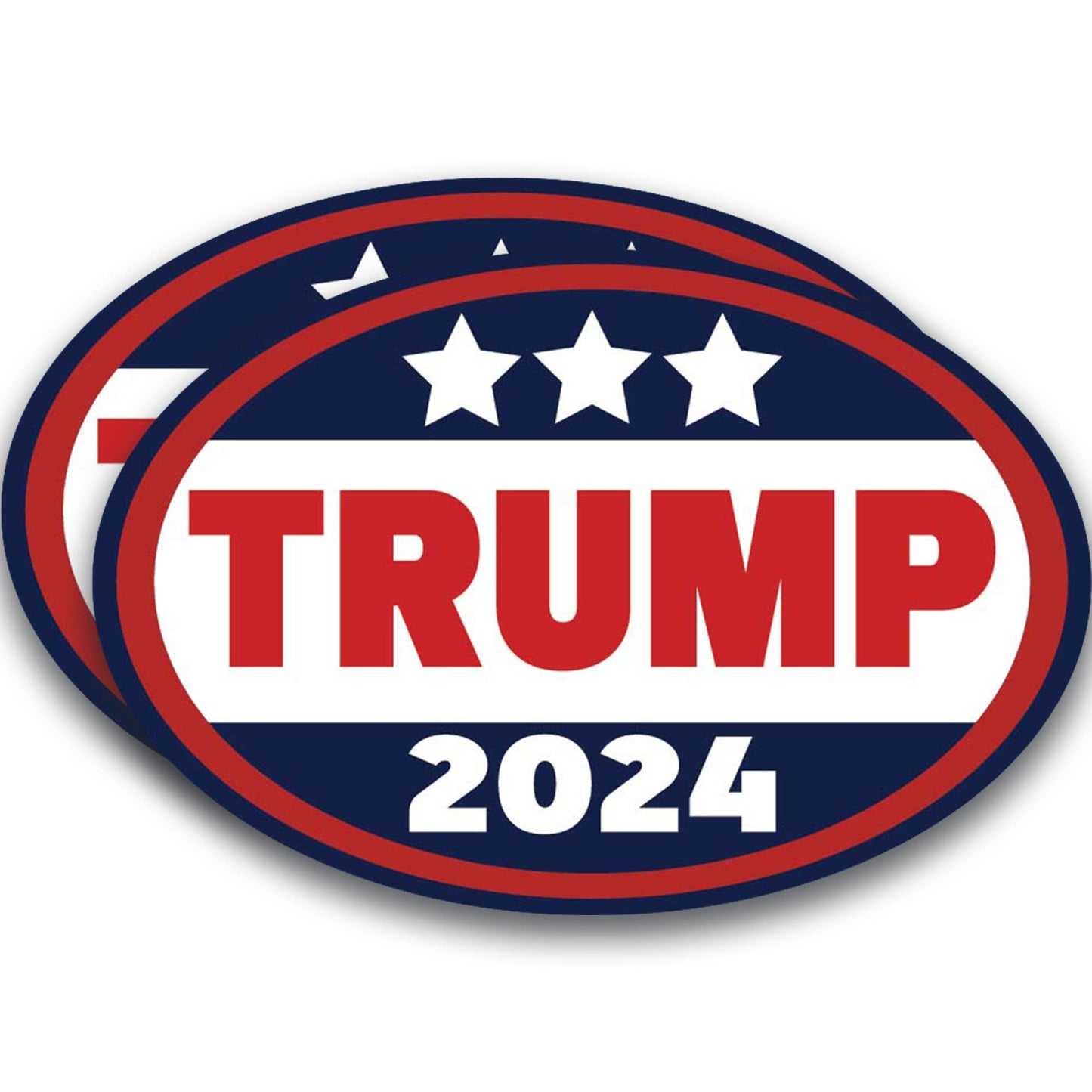 Magnet Me Up Trump 2024 Republican Party Magnet Decal, 4x6 Inch, 2 Pack, for President, Automotive Magnet for Car, or Any Magnetic Surface, Election Campaign Souvenir, Crafted in USA