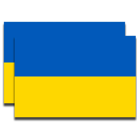 Magnet Me Up Ukraine Ukrainian Flag Car Magnet Decal, National Flag, 4x6 Inches Bumper Magnet, 2 Pack, Weatherproof, UV-Printed, Strong Hold