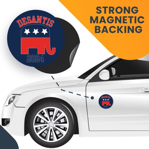 Magnet Me Up Desantis 2024 Republican Party Magnet Decal, 5 Inch, Heavy Duty Automotive Magnet for Car Truck SUV