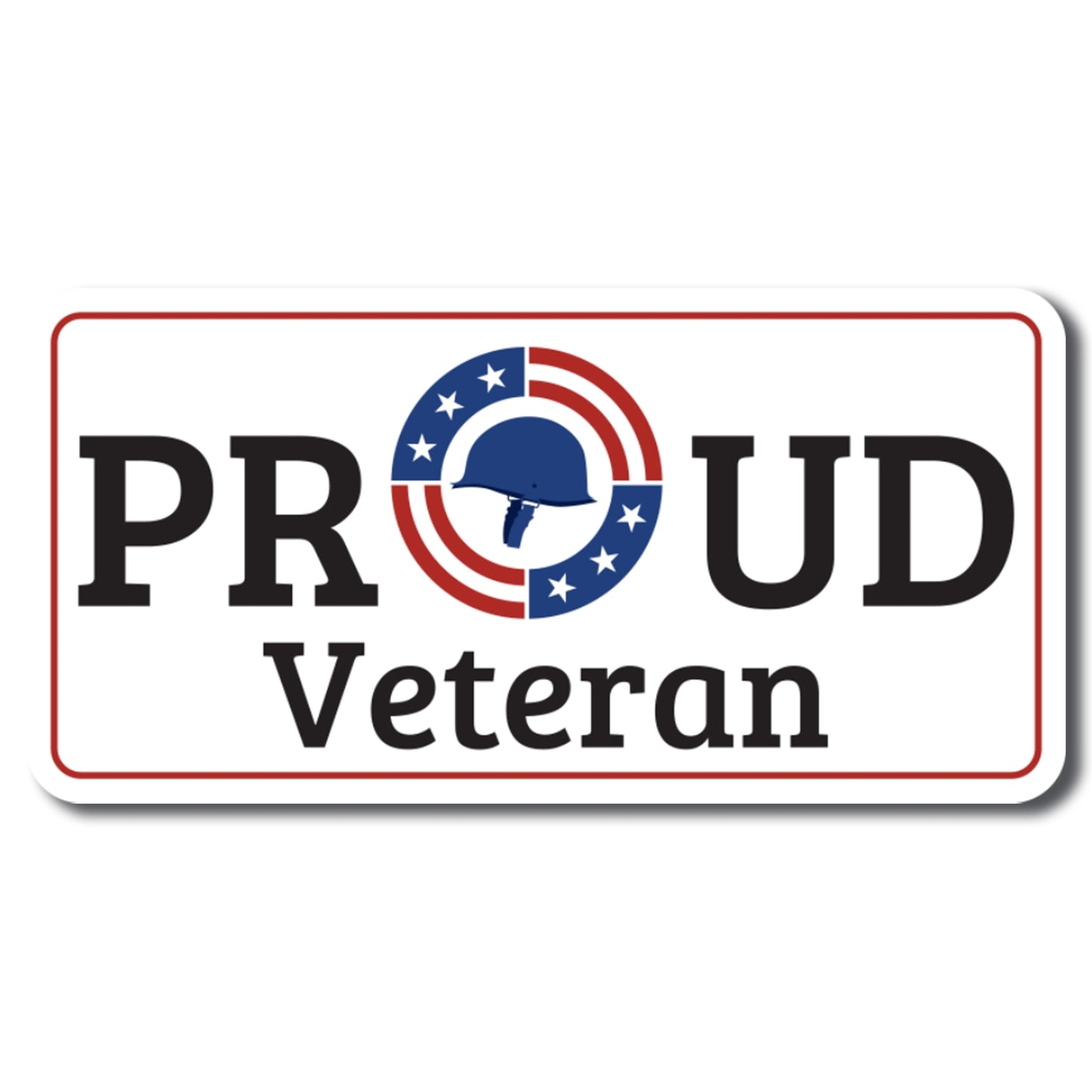 Magnet Me Up Proud Veteran Patriotic Military Magnet Decal, 6.5x3 Inch, Perfect for Car, Truck, SUV Or Any Magnetic Surface, Gift, in Support of Veterans, Active Duty, Armed Forces