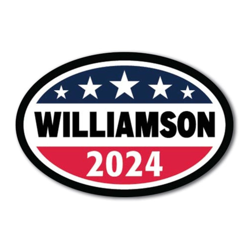 Magnet Me Up Marianne Williamson Democratic Political Party 2024 Magnet Decal, 4x6 Inch, Heavy Duty Automotive Magnet for Car Truck SUV Or Any Other Magnetic Surface