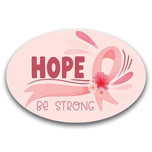 Magnet Me Up Hope Be Strong Breast Cancer Awareness Magnet Decal, 4x6 Inches, Heavy Duty Automotive Magnet for Car Truck SUV Or Any Other Magnetic Surface