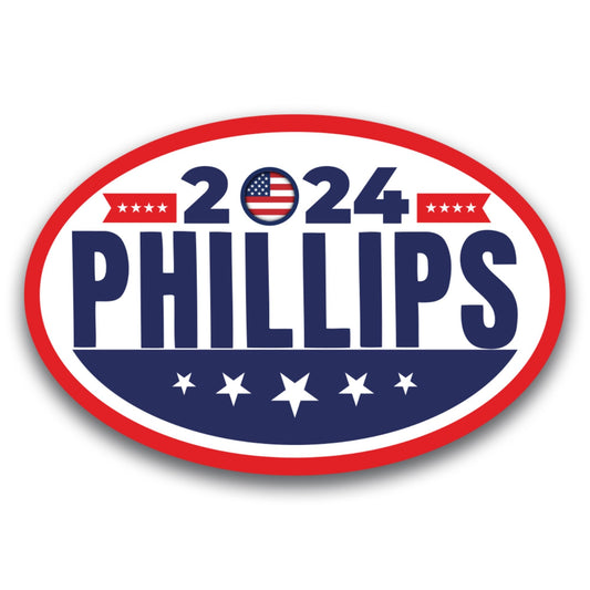 Magnet Me Up Dean Phillips 2024 Democratic Party Political Election Magnet Decal, 4x6 inch, Heavy Duty Automotive for Car, Truck, SUV