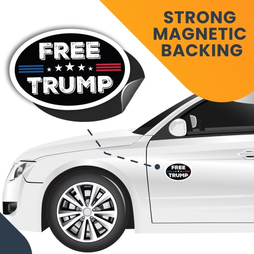 Magnet Me Up Free Donald Trump Republican Party Magnet Decal, 4x6 Inch, Heavy Duty Automotive Magnet for Car Truck SUV Or Any Other Magnetic Surface