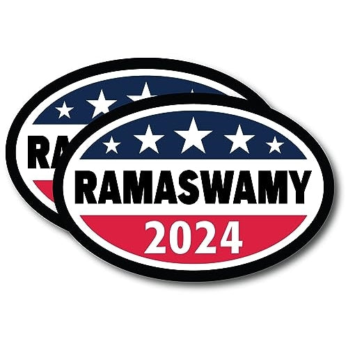 Magnet Me Up Vivek Ramaswamy Republican Party 2024 Magnet Decal, 4x6 Inch, 2 Pack Heavy Duty Automotive Magnet for Car Truck SUV Or Any Other Magnetic Surface