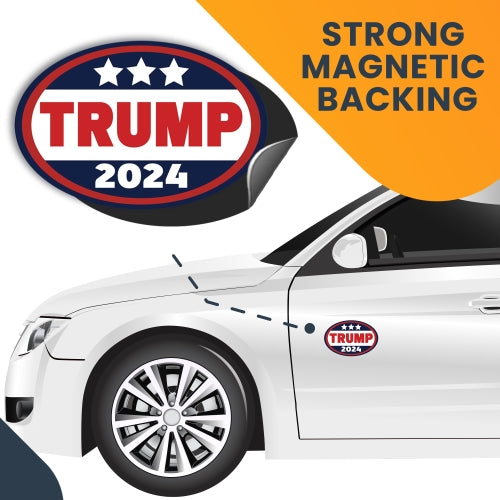 Magnet Me Up Trump 2024 Republican Party Magnet Decal, 4x6 Inch, Heavy Duty Automotive Magnet for Car Truck SUV Or Any Other Magnetic Surface