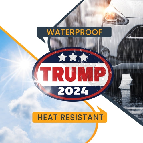 Magnet Me Up Trump 2024 Republican Party Magnet Decal, 4x6 Inch, Heavy Duty Automotive Magnet for Car Truck SUV Or Any Other Magnetic Surface