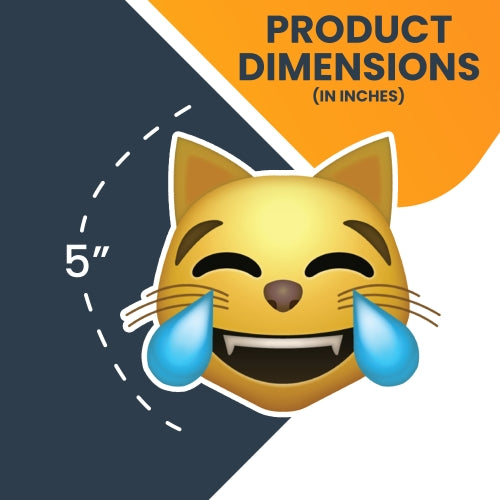 Magnet Me Up Cat Laughing Crying Emoticon Magnet Decal - Heavy Duty Magnet for Car Truck SUV