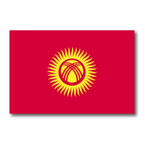 Kyrgyzstan Flag Car Magnet Decal - 4 x 6 Heavy Duty for Car Truck SUV