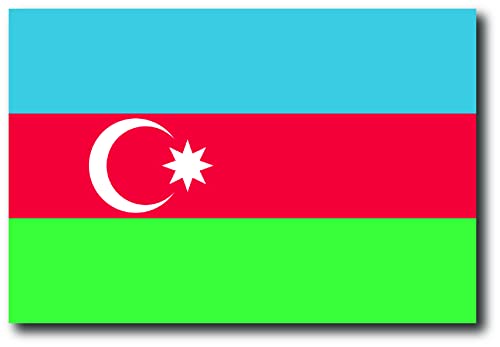 Magnet Me Up Azerbaijan Flag, 4x6 Inches, Heavy Duty Automotive Magnet for Car Truck SUV