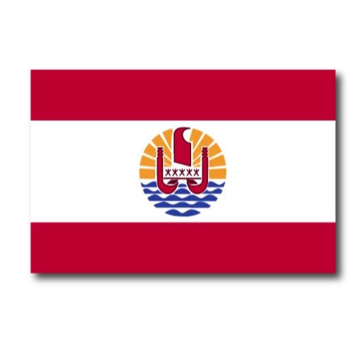 French Polynesia Flag Car Magnet Decal - 4 x 6 Heavy Duty for Car Truck SUV …