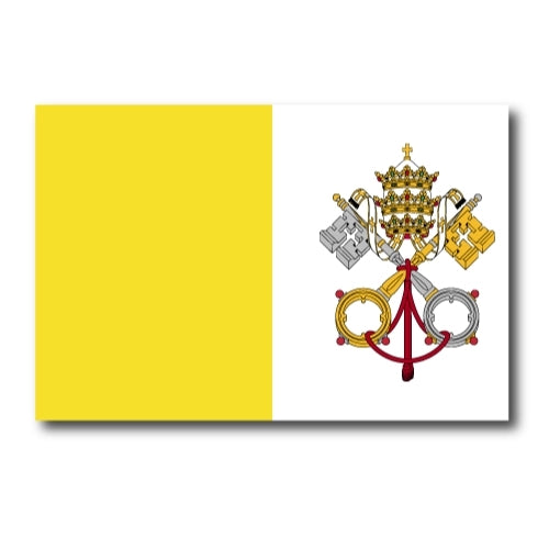 Vatican City Holy See Flag Car Magnet Decal - 4 x 6 Heavy Duty for Car Truck SUV …