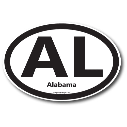 AL Alabama Car Magnet 4X6" US State Oval Refrigerator Locker SUV Heavy Duty Waterproof… …