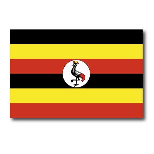 Uganda Flag Car Magnet Decal - 4 x 6 Heavy Duty for Car Truck SUV