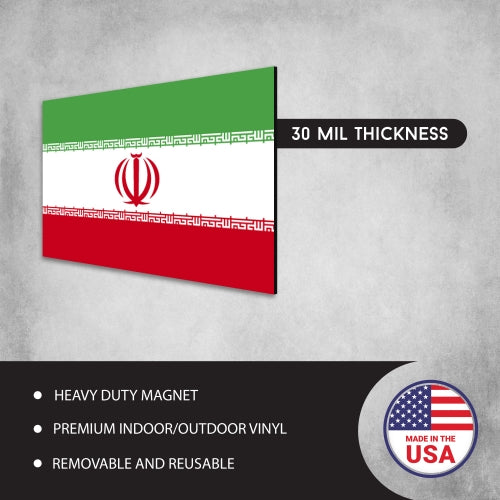 Iran Iranian Flag Car Magnet Decal - 4 x 6 Heavy Duty for Car Truck SUV …