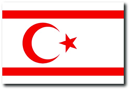 Magnet Me Up Northern Cyprus Flag, 4x6 Inches, Heavy Duty Automotive Magnet for Car Truck SUV