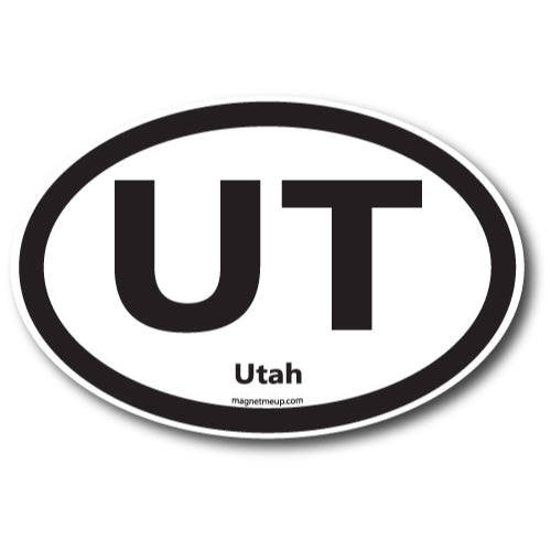 UT Utah Car Magnet 4X6" US State Oval Refrigerator Locker SUV Heavy Duty Waterproof …