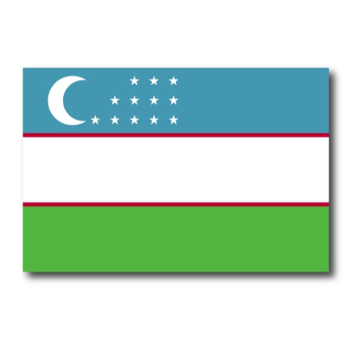 Uzbekistan Flag Car Magnet Decal - 4 x 6 Heavy Duty for Car Truck SUV …