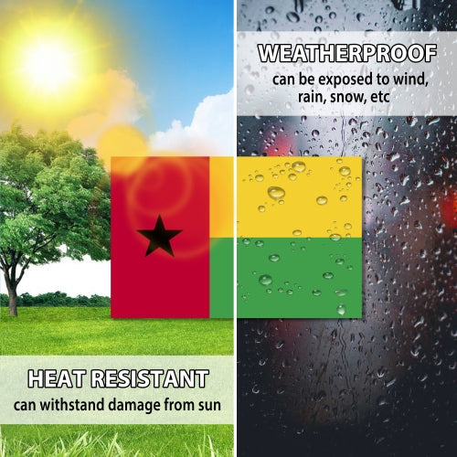 Guinea-Bissau Flag Car Magnet Decal - 4 x 6 Heavy Duty for Car Truck SUV …