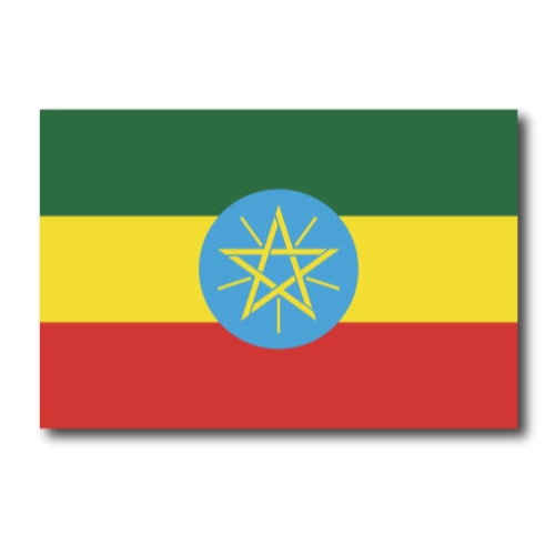 Ethiopia Ethiopian Flag Car Magnet Decal - 4 x 6 Heavy Duty for Car Truck SUV …