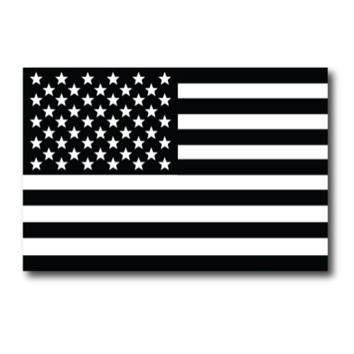 Black and White American Flag Magnet 4x6 Decal Heavy Duty for Car Truck SUV - In Support of Our Firefighters and Local Fire Departments …