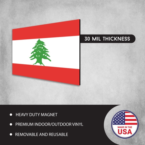 Lebanon Lebanese Flag Car Magnet Decal - 4 x 6 Heavy Duty for Car Truck SUV …