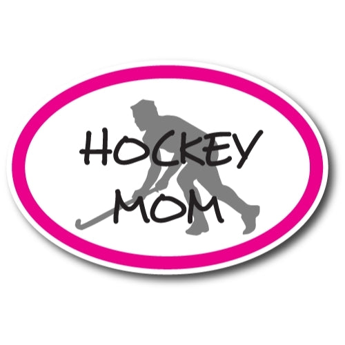 Hockey Mom and Hockey Dad - Combo Pack -Car Magnets 4 x 6" Oval Heavy Duty for Car Truck SUV Waterproof …