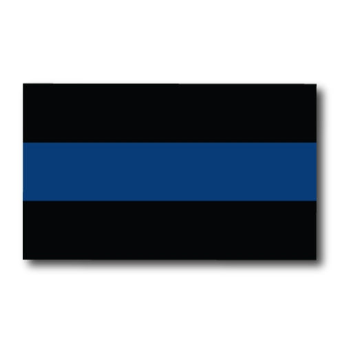 Thin Blue Line Magnet Decal 5 inch x 3 Inch Heavy Duty for Car Truck SUV - In Support of Police and Law Enforcement Officers …