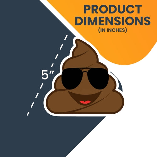 Poop Emoticon with Sunglasses Magnet