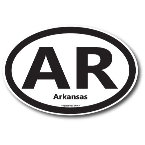 AR Arkansas Car Magnet 4X6" US State Oval Refrigerator Locker SUV Heavy Duty Waterproof…