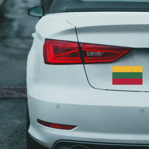 Lithuania Lithuanian Flag Car Magnet Decal - 4 x 6 Heavy Duty for Car Truck SUV