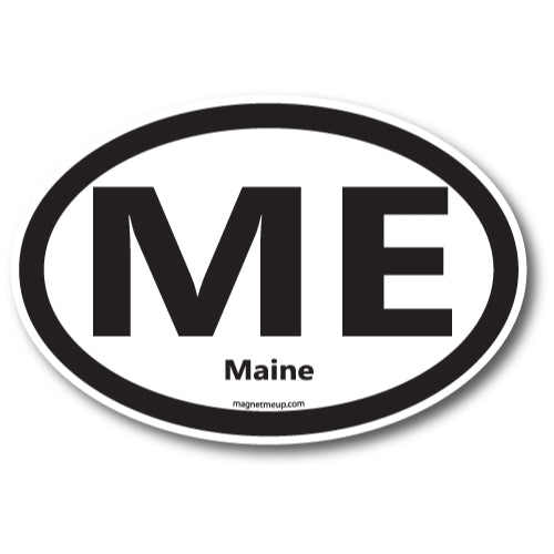 ME Maine Car Magnet 4x6" US State Oval Refrigerator Locker SUV Heavy Duty Waterproof …