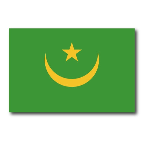 Mauritania Flag Car Magnet Decal - 4 x 6 Heavy Duty for Car Truck SUV