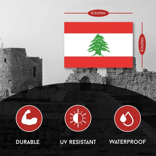 Lebanon Lebanese Flag Car Magnet Decal - 4 x 6 Heavy Duty for Car Truck SUV …