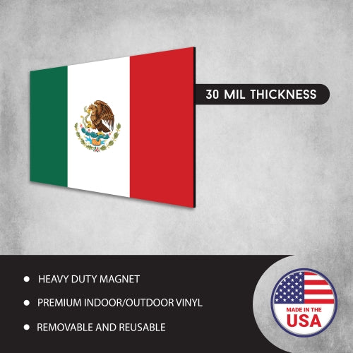 Mexican Mexico Flag Car Magnet Decal - 4 x 6 Heavy Duty for Car Truck SUV …