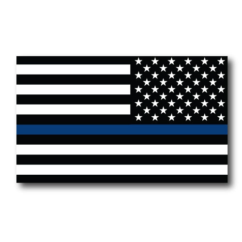 Magnet Me Up Thin Blue Line Reverse American Flag Magnet Decal 3x5-Heavy Duty for Car Truck SUV-In Support of Police and Law Enforcement Officers