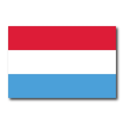 Luxembourg Flag Car Magnet Decal - 4 x 6 Heavy Duty for Car Truck SUV