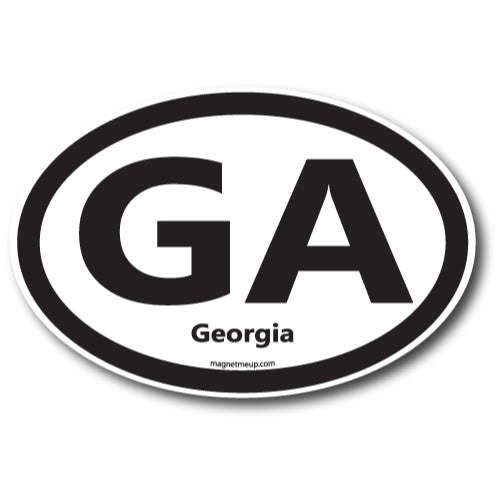 GA Georgia Car Magnet 4x6" US State Oval Refrigerator Locker SUV Heavy Duty Waterproof… …