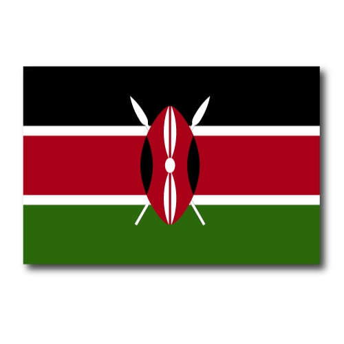 Kenya Flag Car Magnet Decal - 4 x 6 Heavy Duty for Car Truck SUV