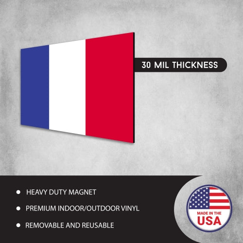 France French Flag Car Magnet Decal - 4 x 6 Heavy Duty for Car Truck SUV …