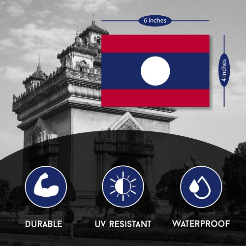 Laos Flag Car Magnet Decal - 4 x 6 Heavy Duty for Car Truck SUV …