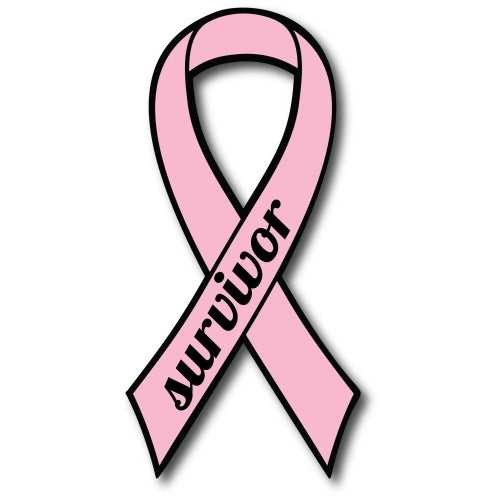 Pink Breast Cancer Survivor Ribbon Car Magnet Decal Heavy Duty Waterproof …